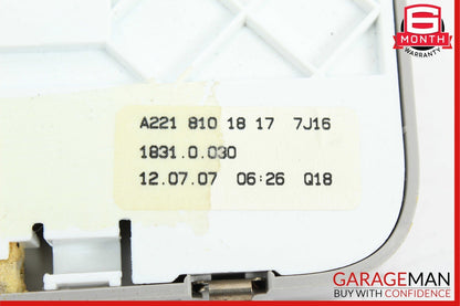 07-09 Mercedes W221 S550 S450 Rear Right / Left Side Overhead Vanity Mirror Grey