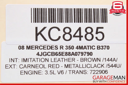 06-13 Mercedes W251 R350 CL550 R350 TPMS Tire Pressure Control 1645403762 OEM