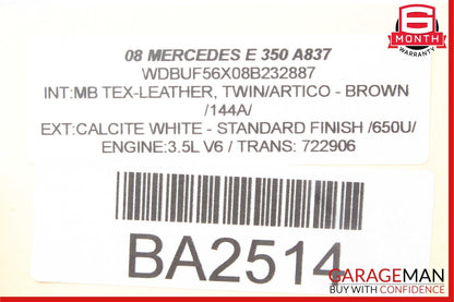 03-09 Mercedes W211 E350 E500 Front Right Side Door Lock Latch Actuator OEM