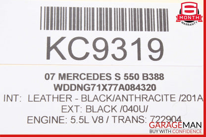 07-13 Mercedes W221 S550 Rear Left Driver Side Door Window Regulator Motor OEM