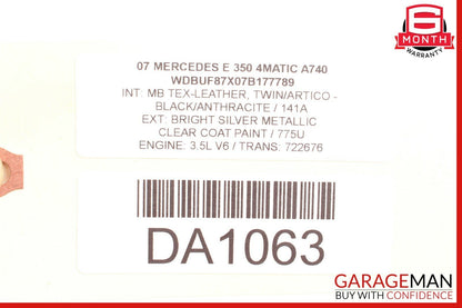 03-09 Mercedes W211 E320 E500 Front Right Passenger Door Lock Latch Actuator OEM