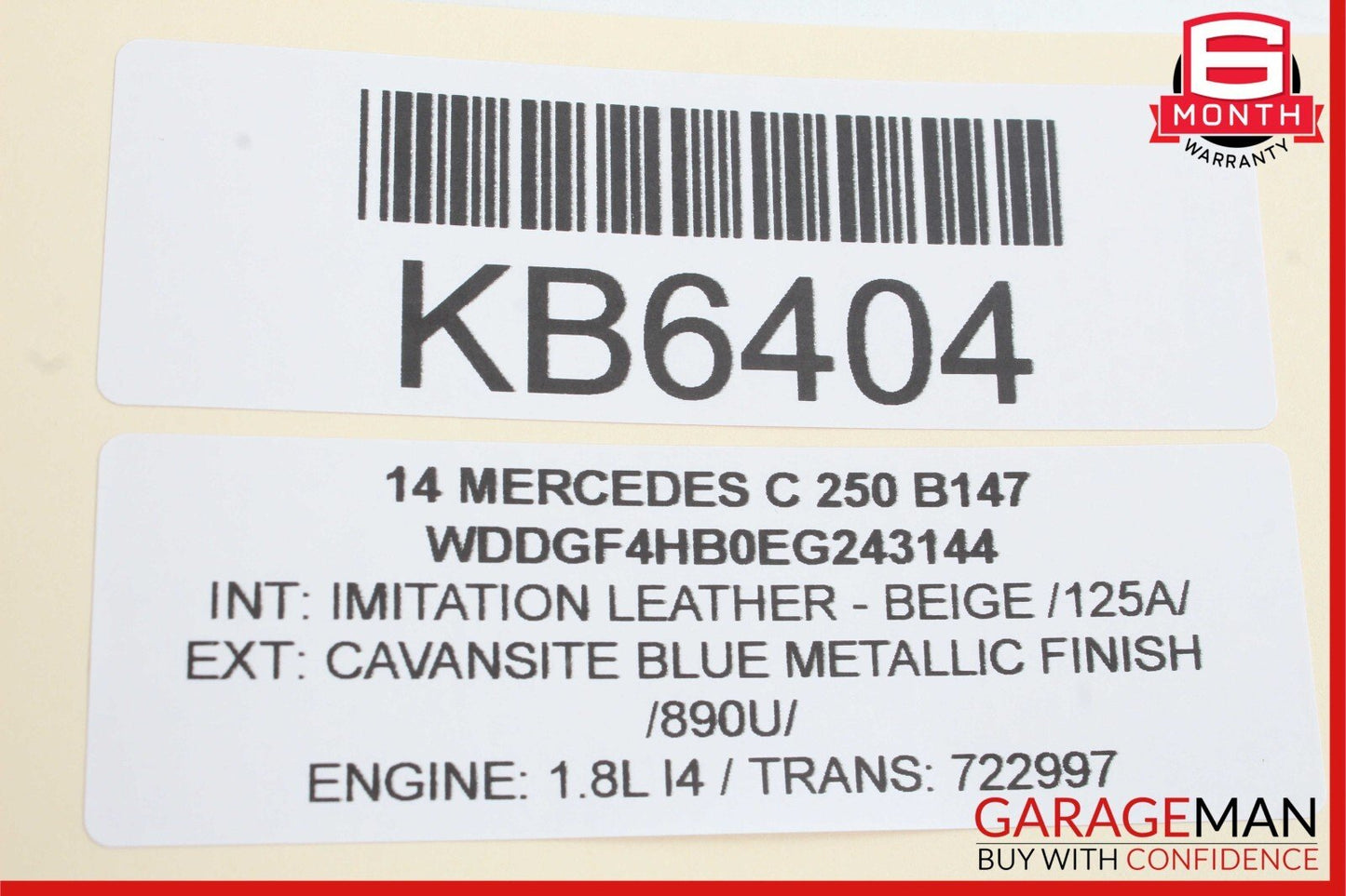 12-14 Mercedes W204 C250 C300 Front Left Driver Side Exterior Door Handle Blue