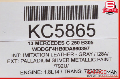 08-14 Mercedes W204 C300 C350 C63 AMG Rear Left Side Exterior Door Handle Silver