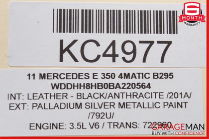 10-14 Mercedes W212 E350 4MATIC Front Left Side Door Window Regulator Motor OEM