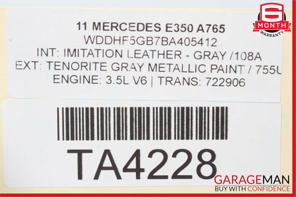 10-13 Mercedes W212 E350 E400 E550 Dashboard Dash Board Panel Gray OEM