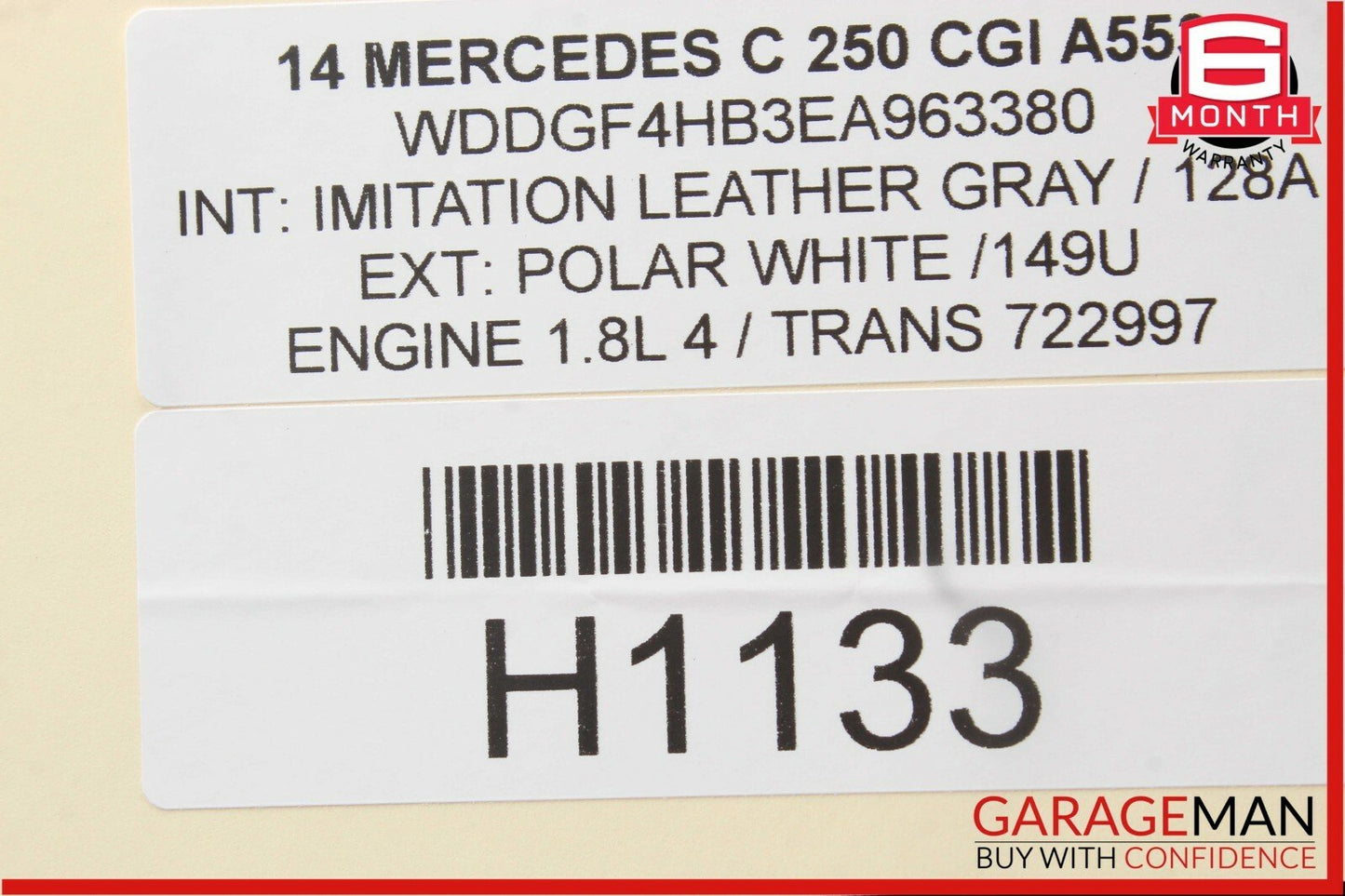 08-15 Mercedes W204 C250 C350 Rear Left / Right Suspension Upper Control Arm