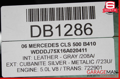 03-11 Mercedes R230 SL500 SL63 AMG Rear Windshield Back Window Auto Glass Clear