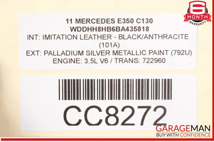 10-16 Mercedes W212 E350 E250 Rear Right Spindle Knuckle Hub Bearing Shaft Assy
