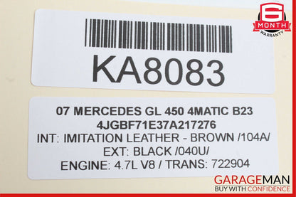 07-12 Mercedes X164 GL450 GL550 Third Seat Row Power Folding Control Module OEM