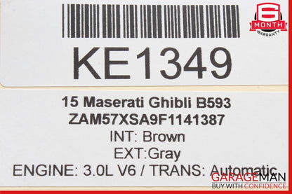 14-21 Maserati Ghibli Rear Left Driver Side Exterior Door Handle Assembly OEM