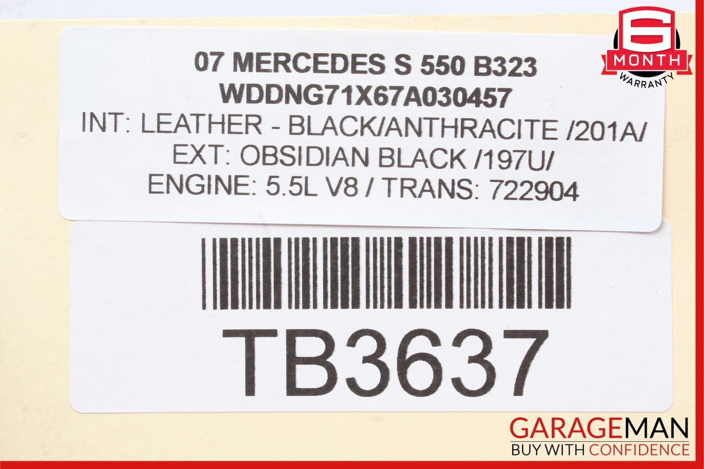 07-13 Mercedes W221 S550 Rear Left/Right Air Airmatic Suspension Shock Absorber