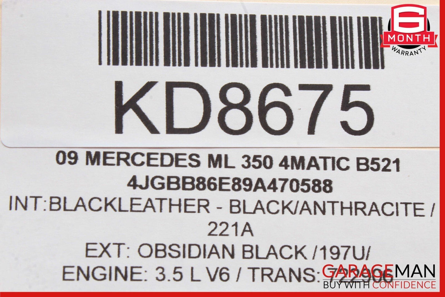 03-12 Mercedes ML350 GL450 CLS550 CLS63 AMG Front Right Seat Control Module