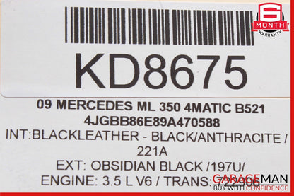 03-12 Mercedes ML350 GL450 CLS550 CLS63 AMG Front Right Seat Control Module