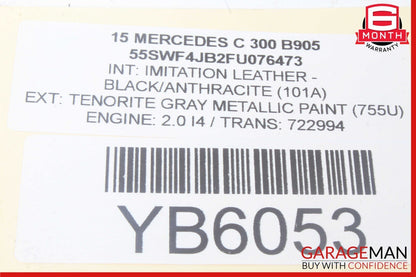 15-20 Mercedes W205 C300 Front Right Keyless Go Exterior Door Handle OEM