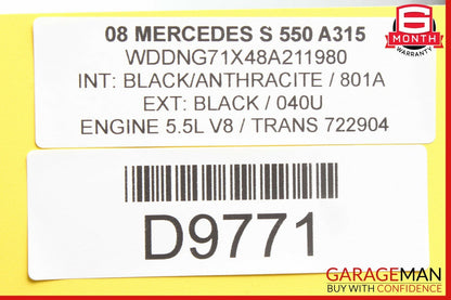 07-10 Mercedes W221 S550 CL550 Front Right or Left Seat Contour Control Module