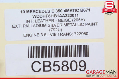 08-18 Mercedes W218 CLS550 E550 Rear Right / Left Side Lower Thrust Control Arm