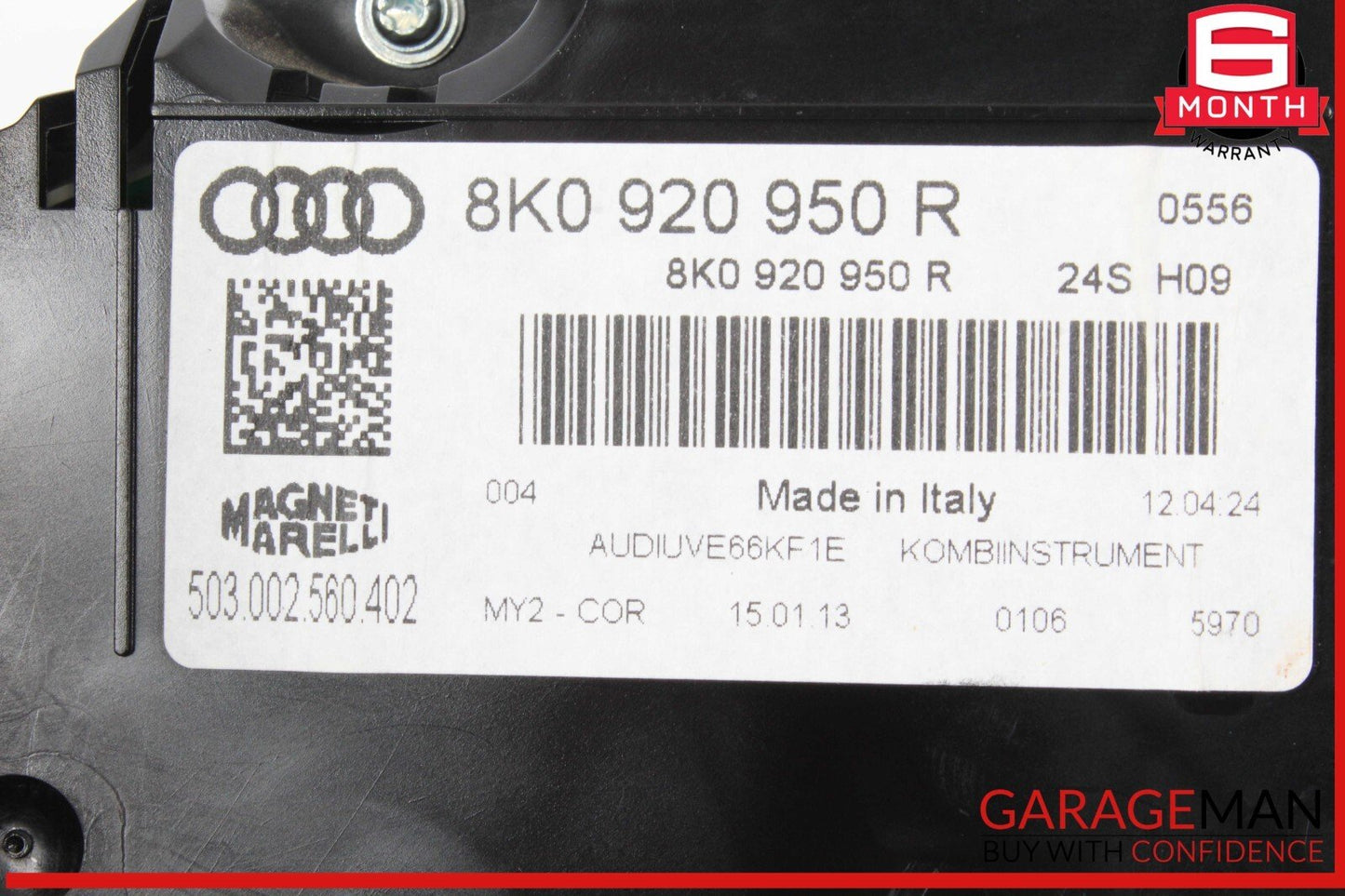 13-16 Audi A4 Speedometer Instrument Cluster Gauge 8K0920950R OEM