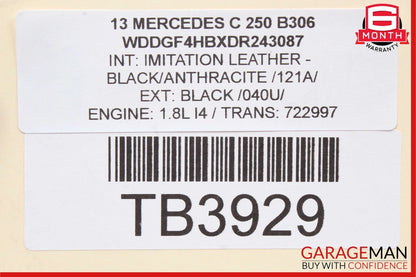 08-14 Mercedes W204 C250 C300 Front Left Side Curved Wishbone Control Arm OEM