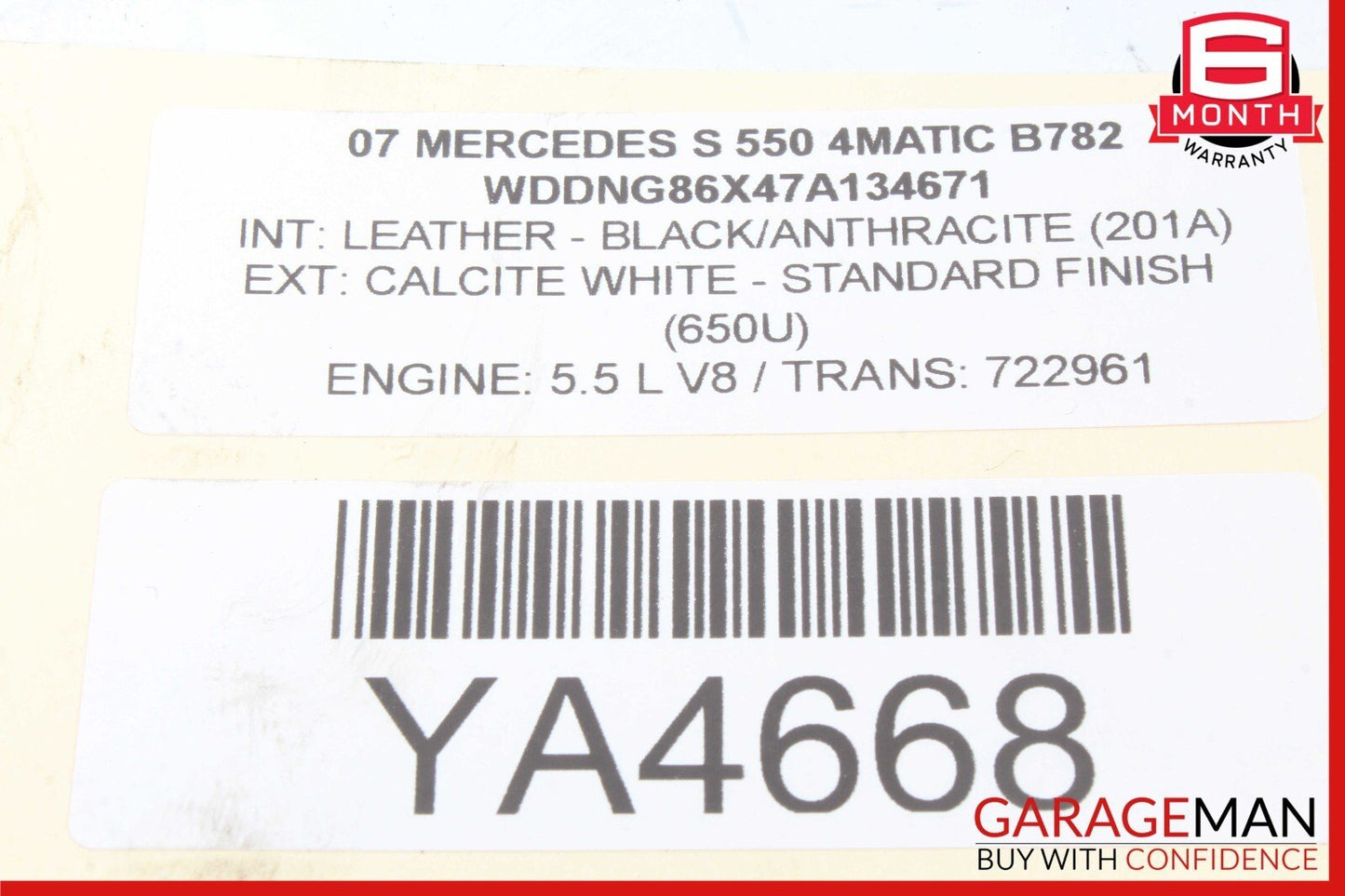07-13 Mercedes W221 S550 Front Left or Right Air Airmatic Shock Absorber Strut