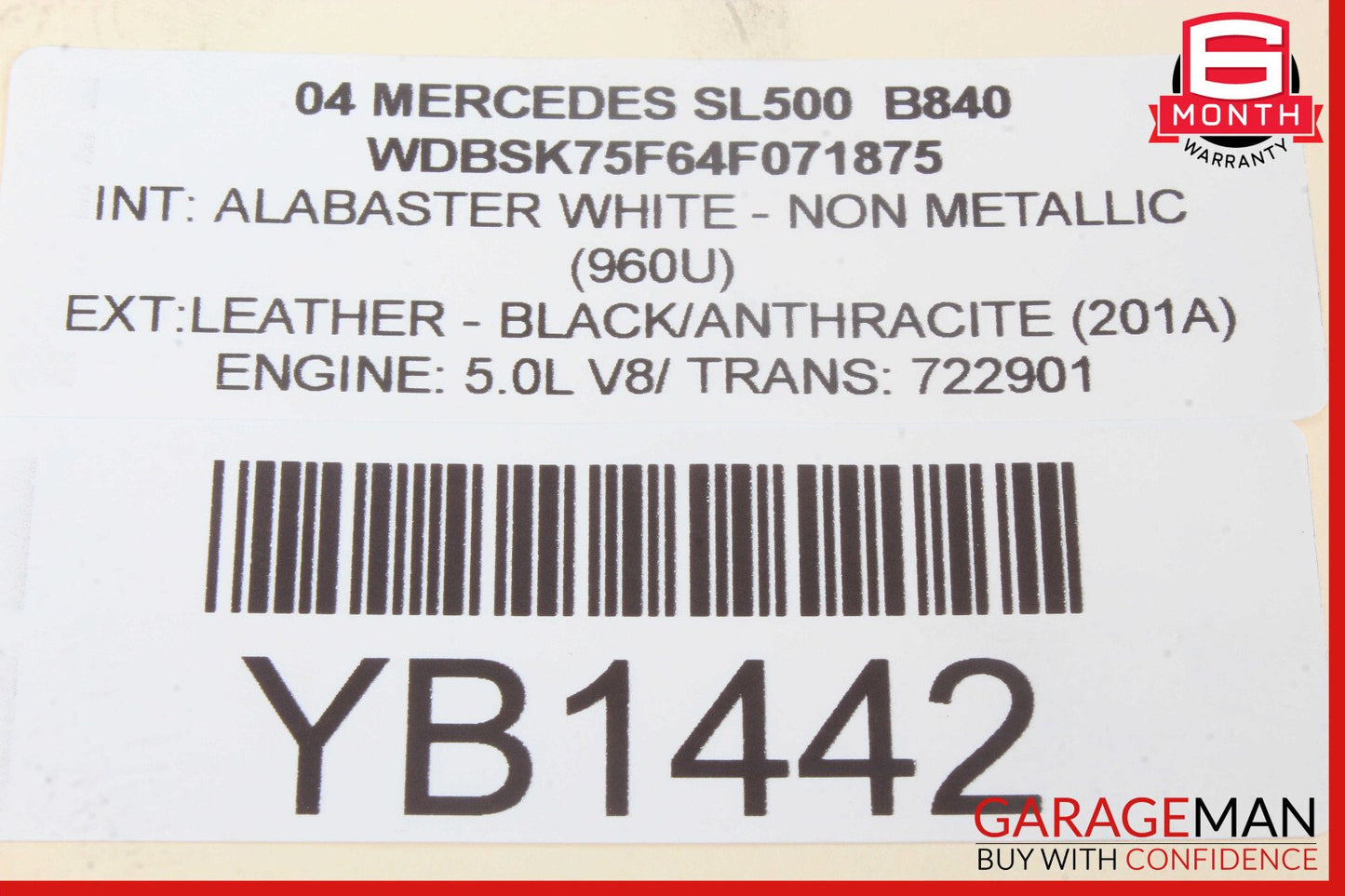 03-06 Mercedes R230 SL500 SL600 Front Right Hydraulic Shock Strut Absorber OEM