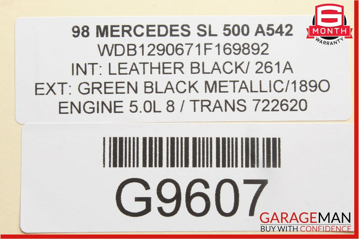 96-98 Mercedes R129 SL320 SL500 Electronic Stability Control Module ABS ESP OEM