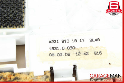 07-09 Mercedes W221 S550 Rear Overhead Vanity Mirror 2218101817 OEM