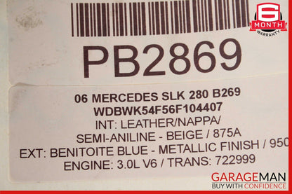 05-06 Mercedes R171 SLK280 Engine Motor AC A/C Cooling Condenser Assembly OEM