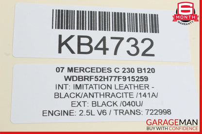 01-07 Mercedes W203 C230 C320 Rear Right Side Door Control Module 2038202285 OEM