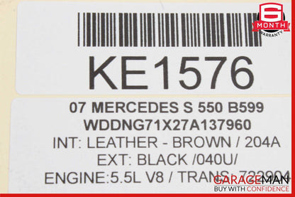 07-13 Mercedes W221 S550 Bilstein Rear Right or Left Air Shock Absorber Strut