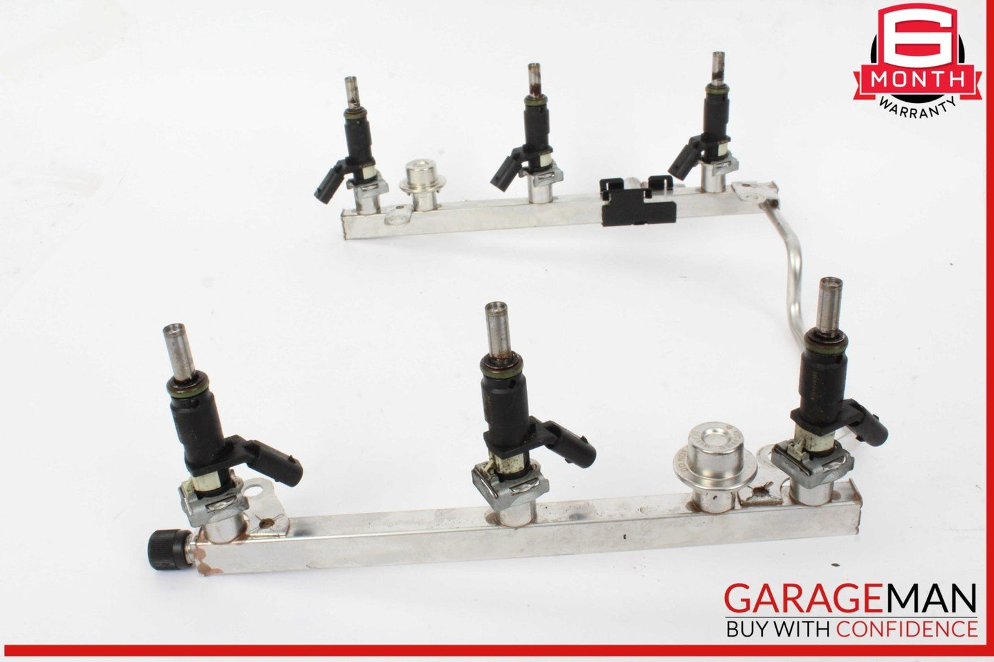 05-12 Mercedes W204 C300 E350 SLK300 Fuel Injector Rail w/ Fuel Injectors OEM