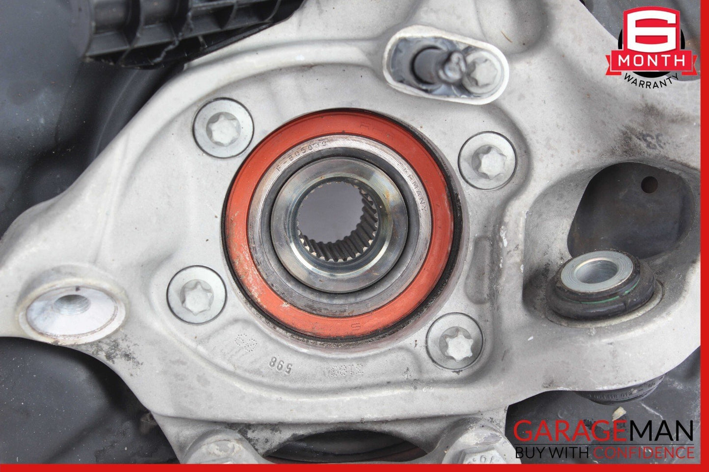 08-15 Mercedes W204 C250 Rear Left Spindle Knuckle Hub Bearing w/ Brake Rotor