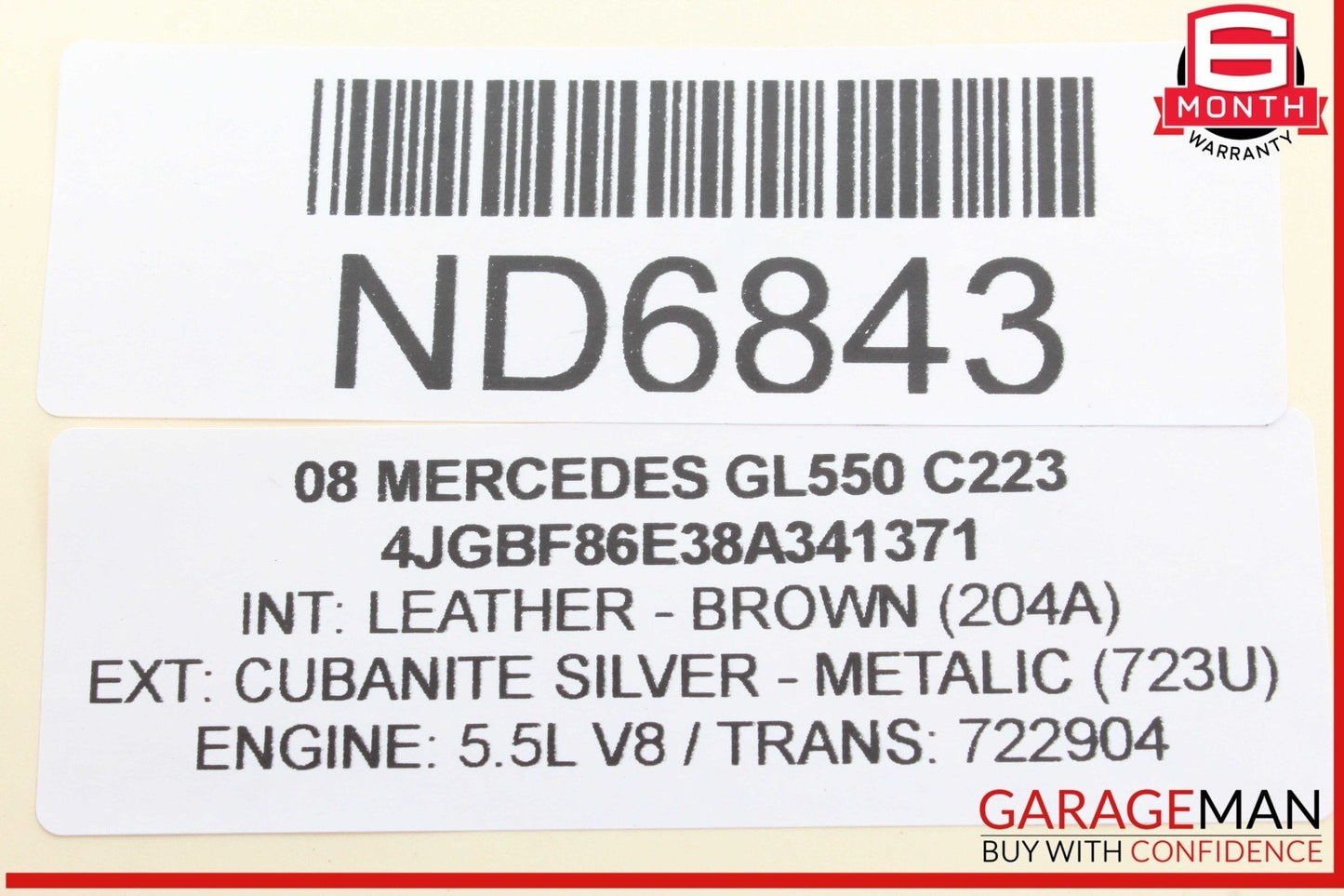 06-12 Mercedes X164 GL550 Front Left or Right Side Stabilizer Link Bar OEM