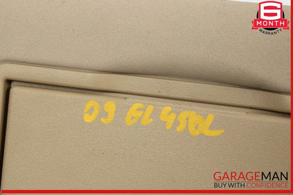 06-12 Mercedes X164 GL450 Front Left Side Sun Visor Sunvisor Shade Beige OEM