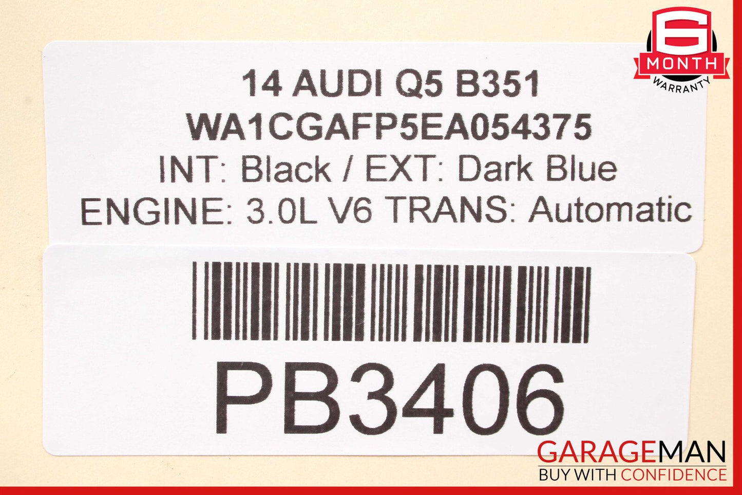 09-17 Audi Q5 Rear Trunk Lid Tailgate Lift Gate Hatch Shell OEM