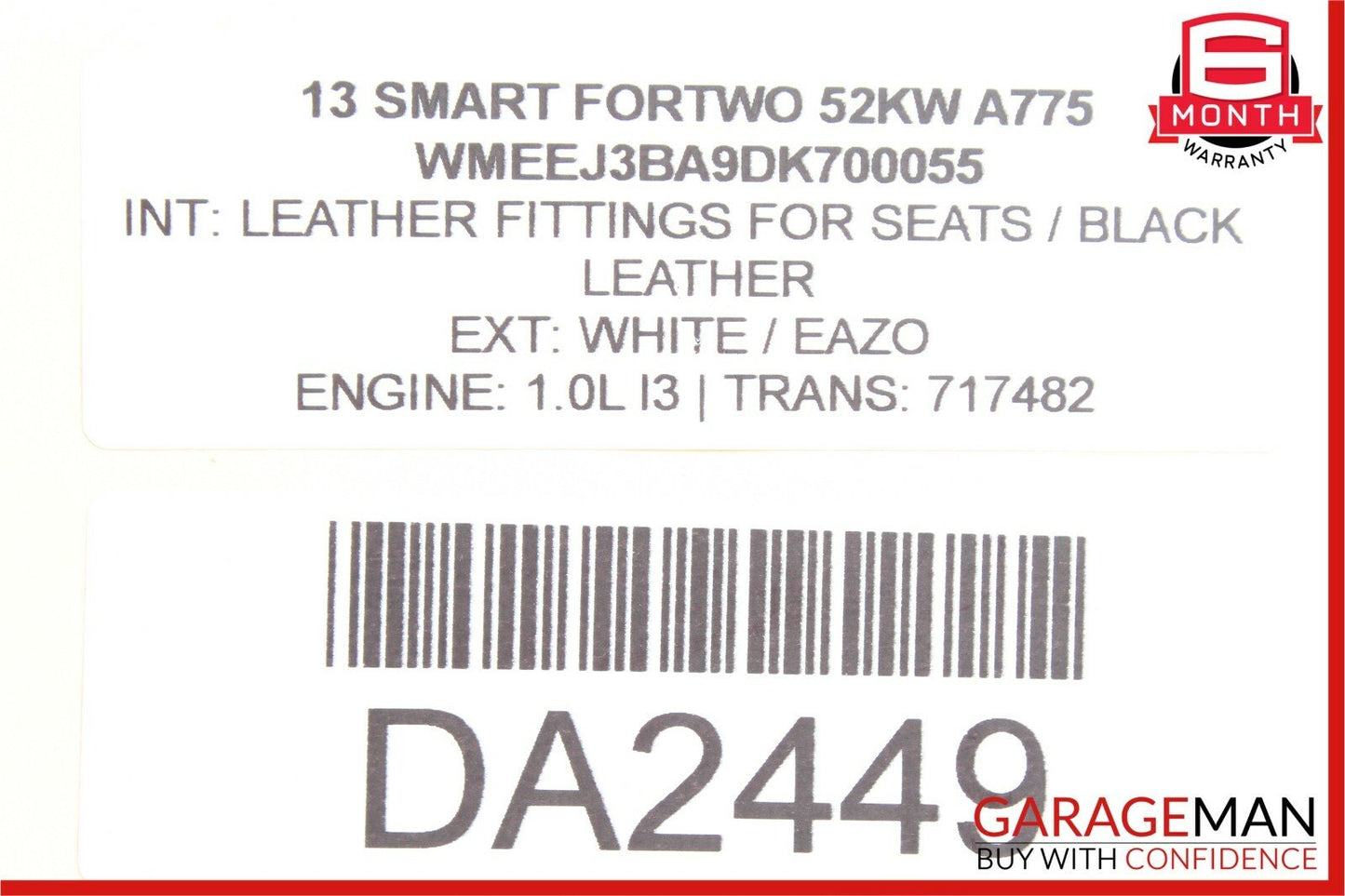 08-14 Smart Fortwo W451 Front Dash Dashboard Lower Knee Trim Panel Cover OEM