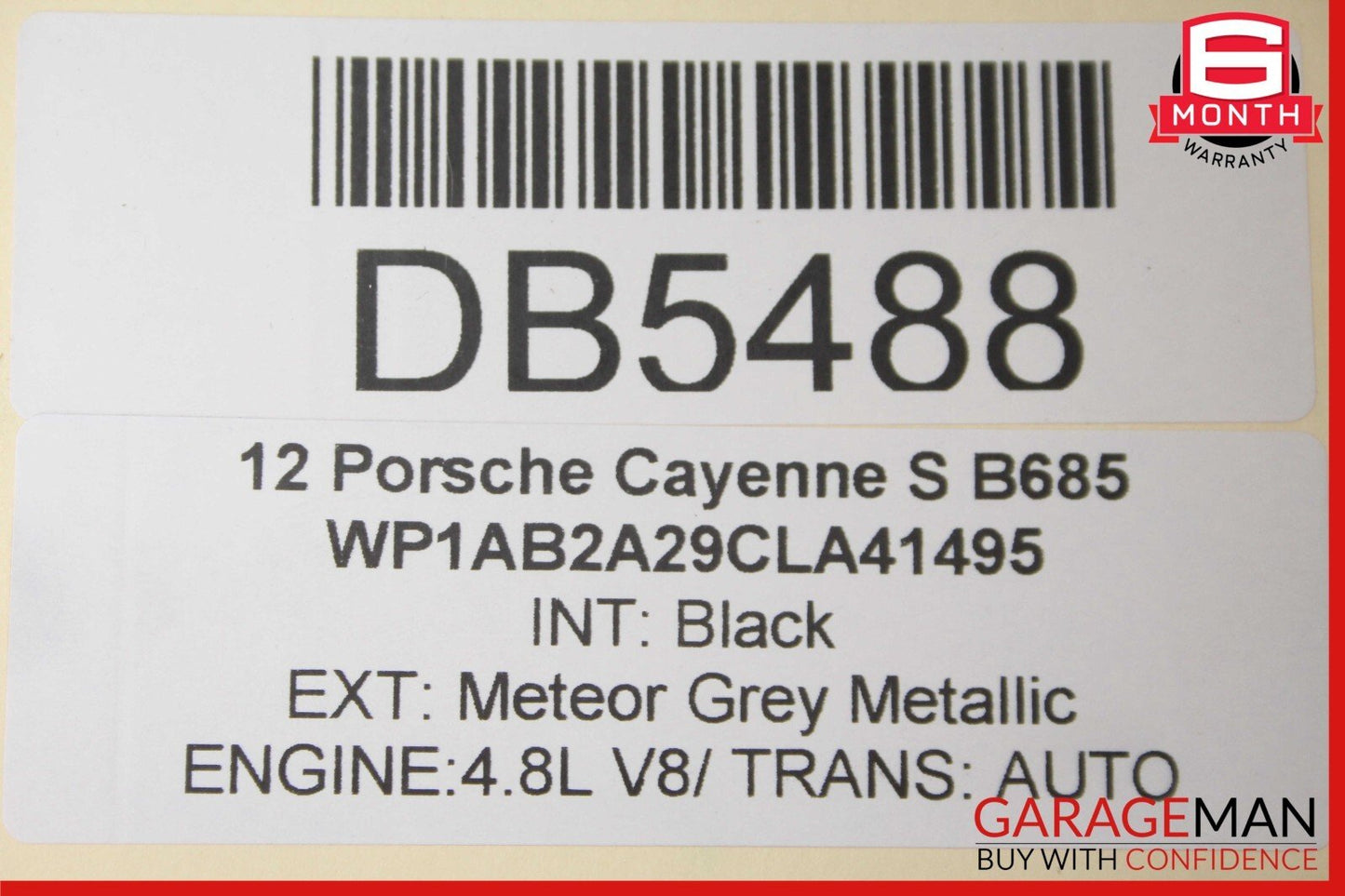 11-18 Porsche Cayenne 958 Pano Panoramic Upper Head Sunroof Moonroof Motor Assy