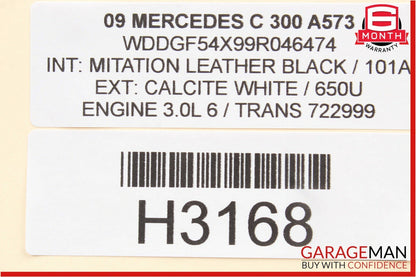 08-11 Mercedes W204 C250 C300 C63 AMG Floor Gear Shift Shifter Selector Box