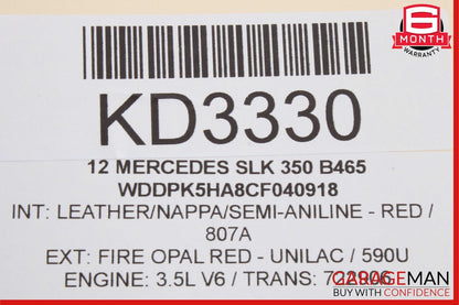 08-20 Mercedes R172 SLK350 C300 E350 Front Right Door Lock Latch Actuator OEM