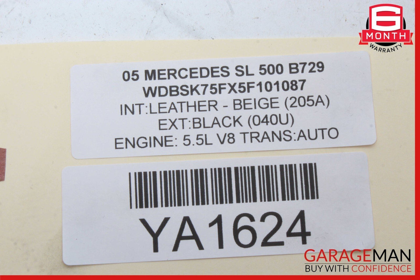 03-12 Mercedes R230 SL500 SL550 SL65 AMG Rear SAM Fuse Box Relay Module Assy