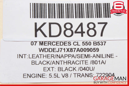 07-14 Mercedes W216 CL550 S550 Rear Left Suspension Lower Thrust Control Arm OEM