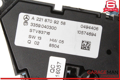 07-14 Mercedes W221 S550 CL550 Front Left Driver Seat Control Memory Switch OEM