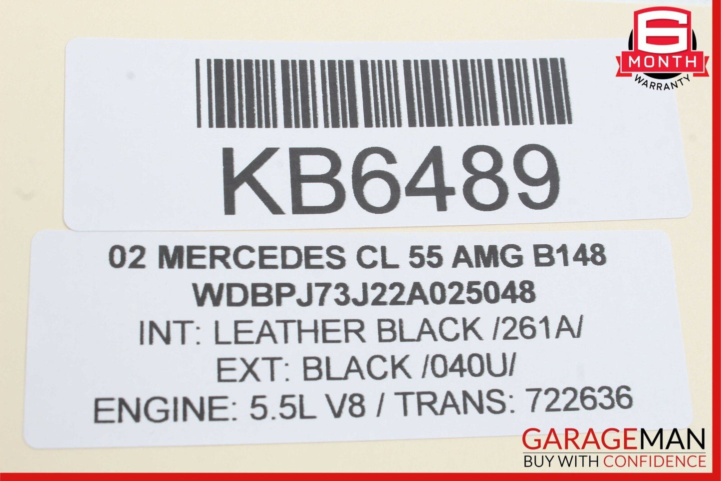 00-06 Mercedes W215 CL55 AMG CL600 Keyless Go Door Handle Front Right OEM