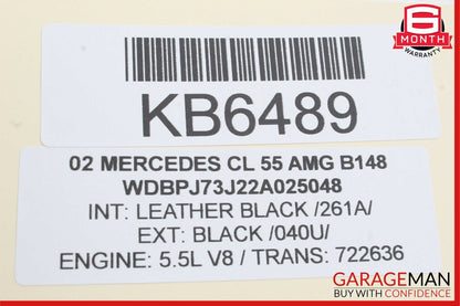 00-06 Mercedes W215 CL55 AMG CL600 Keyless Go Door Handle Front Right OEM