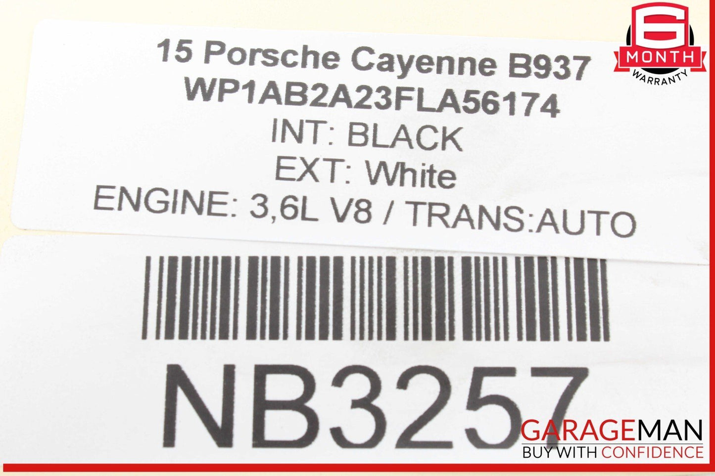 15-18 Porsche Cayenne 958 3.6L Engine Right Turbocharger Manifold OEM