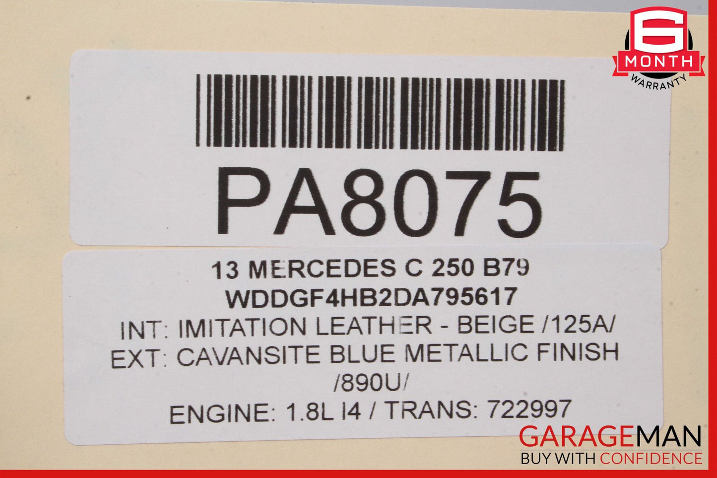 12-15 Mercedes W204 C250 SLK250 722.9 7G Automatic Transmission 722.997 OEM 141k