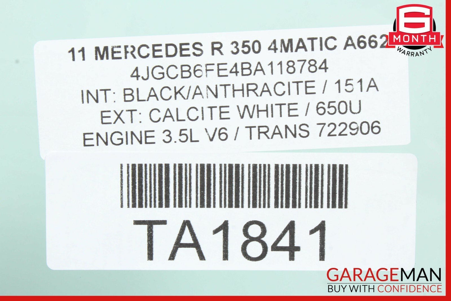 06-10 Mercedes W251 R350 R550 Front Left Driver Side Door Window Auto Glass