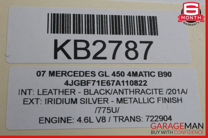 06-13 Mercedes X164 GL450 ML550 Window Regulator Motor Front Right Side OEM