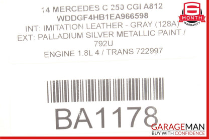 08-16 Mercedes W212 E400 GLK350 C250 Rear Right Door Window Regulator Motor Unit