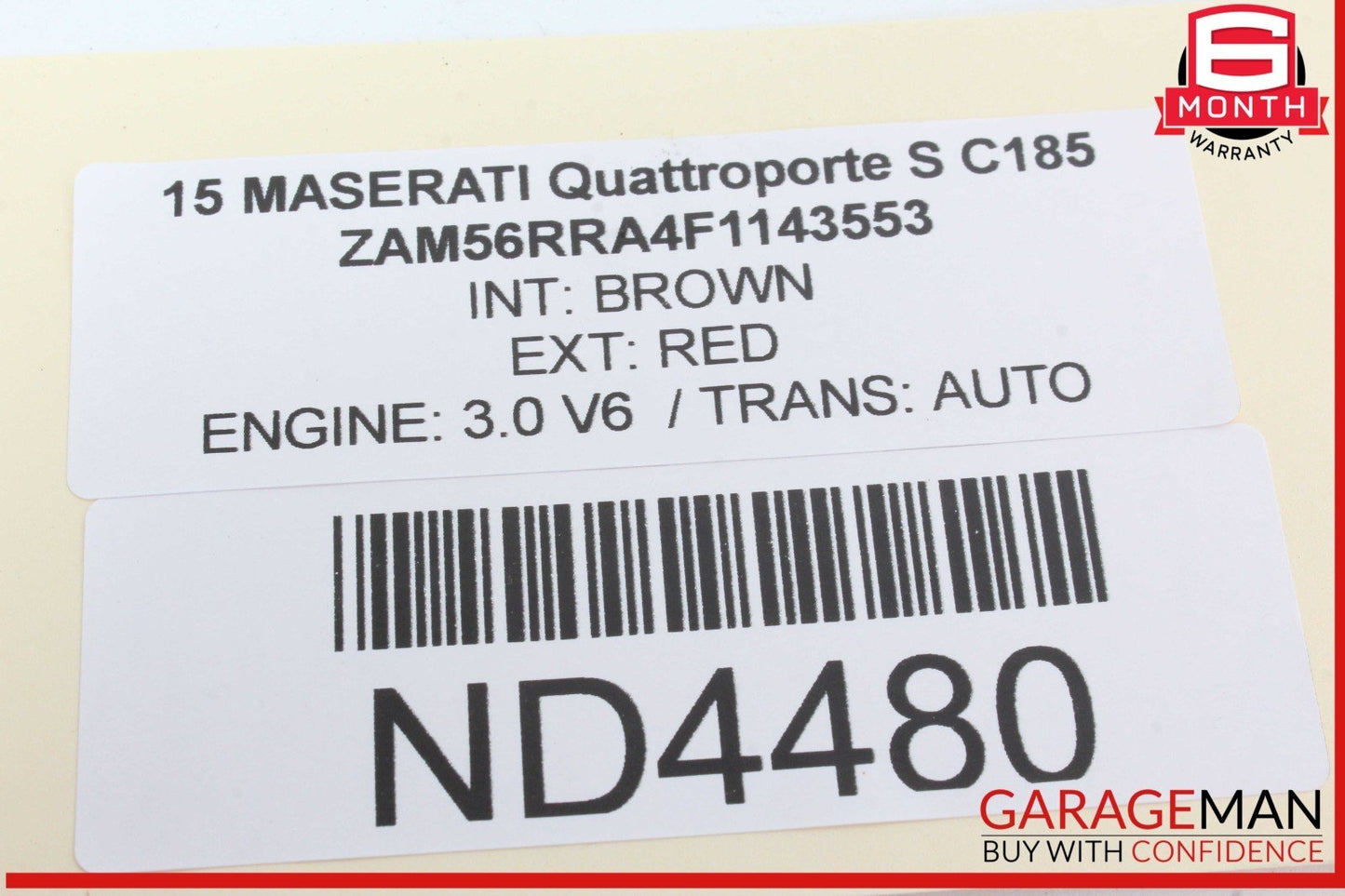 14-17 Maserati Quattroporte S Rear Left or Right Control Arm Bar Link 670006273