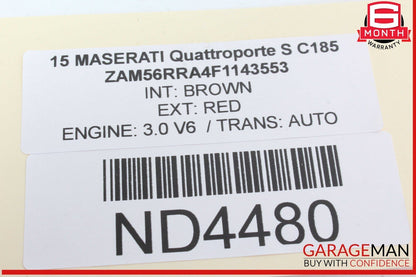 14-17 Maserati Quattroporte S Rear Left or Right Control Arm Bar Link 670006273